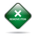 Remove item web button