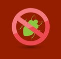 Remove Louse Insects Symbol Royalty Free Stock Photo