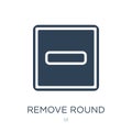 remove round button icon in trendy design style. remove round button icon isolated on white background. remove round button vector
