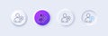Remove User line icon. Profile Avatar sign. Line icons. Vector