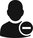 Remove User Profile Icon Royalty Free Stock Photo