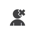 Remove user vector icon Royalty Free Stock Photo