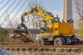 Railroad Buffer Stop Removal Royalty Free Stock Photo