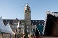 Remscheid townhall germany with christmas market Royalty Free Stock Photo