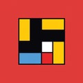 Iconic Pop Culture Mashup: Simplified Forms And Crossed Colors