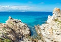 Rena Bianca, the Beach of Santa Teresa, North Sardinia, Italy Royalty Free Stock Photo