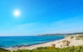 Rena majore beach on a clear day Royalty Free Stock Photo
