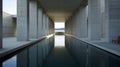 Renaissance Architecture: Serene Pool In Concrete Structure By Tadao Ando