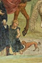 Renaissance art. Il Sodoma artist. Life of St. Benedict. 1505. Italy Royalty Free Stock Photo