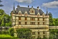 Renaissance castle of Azay le Rideau in Touraine Royalty Free Stock Photo