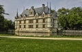 Renaissance castle of Azay le Rideau in Touraine Royalty Free Stock Photo