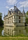 Renaissance castle of Azay le Rideau in Touraine Royalty Free Stock Photo