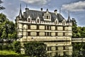 Renaissance castle of Azay le Rideau in Touraine Royalty Free Stock Photo