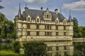 Renaissance castle of Azay le Rideau in Touraine Royalty Free Stock Photo