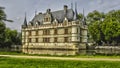 Renaissance castle of Azay le Rideau in Touraine Royalty Free Stock Photo