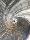 Stone, spiral stairway. Renaissance Castle / Schloss Hartenfels, Torgau, Saxony, Germany