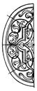 Renaissance Elliptic Panel is a German design block found on a book-cover, vintage engraving