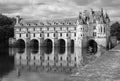 Renaissance era Chateau de Chenonceau, overlooking the River Cher at Chenonceaux in the Loire Valley, France. Royalty Free Stock Photo