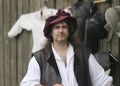 Renaissance Fair man in costume with hat