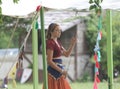 Renaissance Fair teen with sword