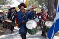 Renaissance Faire drummers Royalty Free Stock Photo