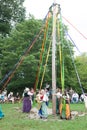 Renaissance faire upstate New York, traditional dance Royalty Free Stock Photo