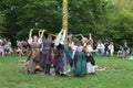 Renaissance faire upstate New York, traditional dance Royalty Free Stock Photo