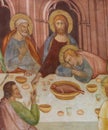 Fresco in San Gimignano - Last Supper