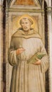 Renaissance Fresco of Saint Francis at the Santa Croce, Florence Royalty Free Stock Photo