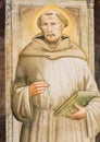 Renaissance Fresco of Saint Francis at the Santa Croce, Florence Royalty Free Stock Photo