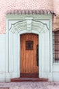 Renaissance front door with grate Royalty Free Stock Photo