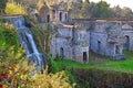 Renaissance garden - villa dEste in Tivoli, Italy Royalty Free Stock Photo