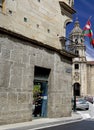 Renaissance house and old church in Bergara