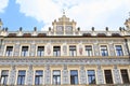 Renaissance house with graffiti in Pisek