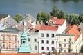 Renaissance houses in Jindrichuv Hradec Royalty Free Stock Photo