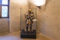 The renaissance knight plate armor at the Orava Castle. Oravsky Podzamok, Slovakia, 21 July 2022