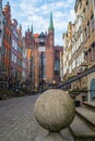 Mariacka Street in Gdansk Royalty Free Stock Photo