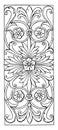 Renaissance Oblong Panel is a design found on Marsuppini`s tomb, vintage engraving