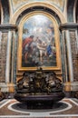 Renaissance paintings in the Saint Peter basilica, Vatican Royalty Free Stock Photo