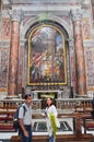 Renaissance paintings in the Saint Peter basilica, Vatican Royalty Free Stock Photo