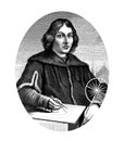 Nicolaus Copernicus, Vintage Illustration