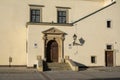 Renaissance portal of town hall of old town in Tarnow, Poland Royalty Free Stock Photo