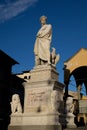 Renaissance statue of Dante Alighieri, Piazza Santa Croce Royalty Free Stock Photo