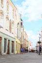 Renaissance street in Jindrichuv Hradec Royalty Free Stock Photo