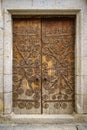 Renaissance style face in a Catholic temple in Spain Royalty Free Stock Photo