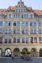 Renaissance style New Town Hall at Upper Market Square Untermark, Goerlitz, Germany