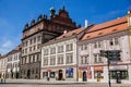 Renaissance Town Hall on the Republic Square in the center of Plzen in sunny day. The seat of the city council. Pilsen, Western Royalty Free Stock Photo