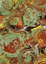 Renaissance/Victorian Marbled Paper 5 Royalty Free Stock Photo