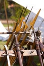 Renaissance Weapons swords, daggers and halberds.