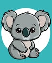 mascot baby koala in vector